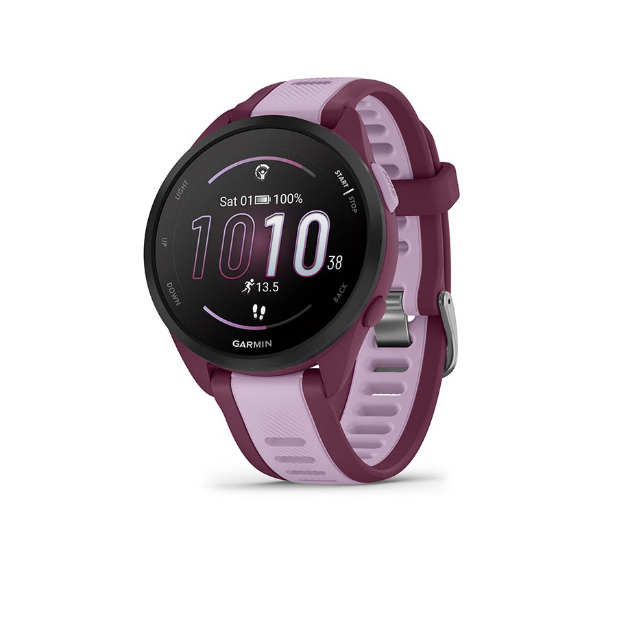 Garmin Forerunner 165 Music Watch Watch Color: Berry Wristband: Lilac - Silicone-Goodwynn&#39;sGoodwynn&#39;s