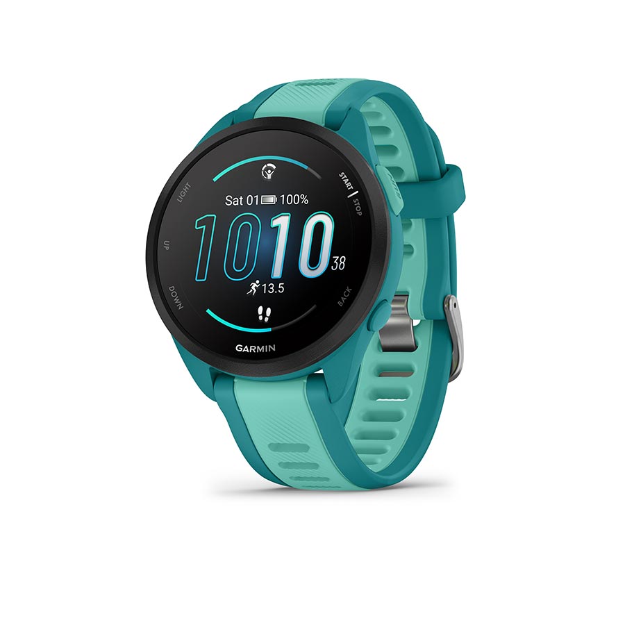 Garmin Forerunner 165 Music Watch Watch Color: Turquoise Wristband: Aqua - Silicone-Goodwynn&#39;sGoodwynn&#39;s