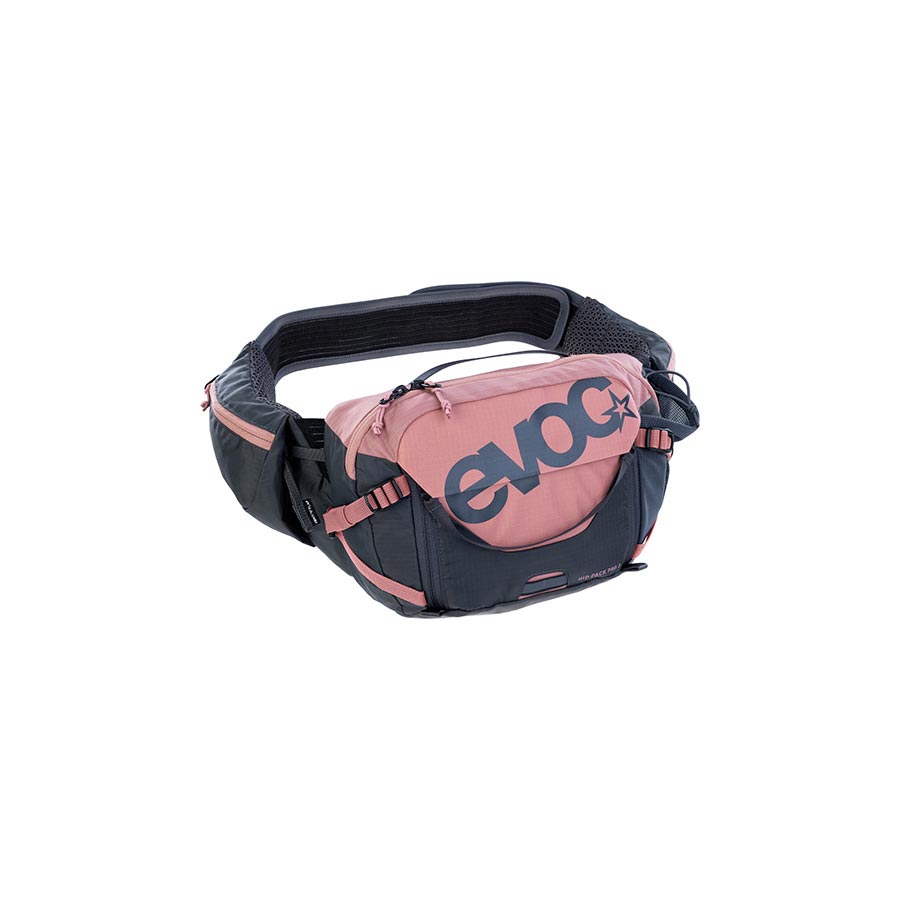 EVOC Hip Pack Pro 3 +1.5L Bladder Hip Pack 3L Included (1.5L) Dusty Pink/Carbon Grey