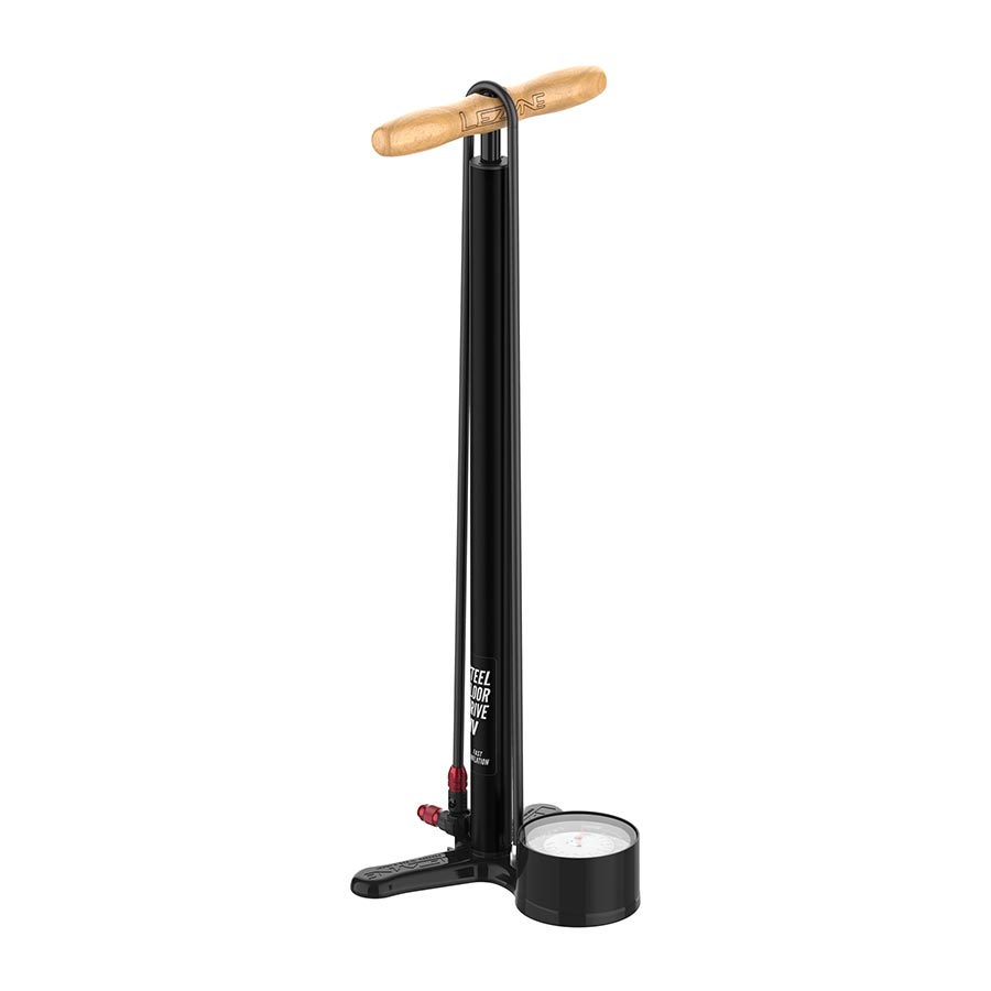 Lezyne Steel HV Floor Drive Pump - Flat Black-Goodwynn&#39;sGoodwynn&#39;s