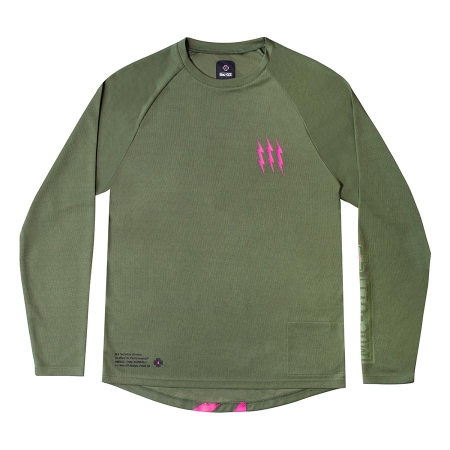 Muc-Off Riders LS Jersey Long Sleeves Men Green L-Goodwynn&#39;sGoodwynn&#39;s