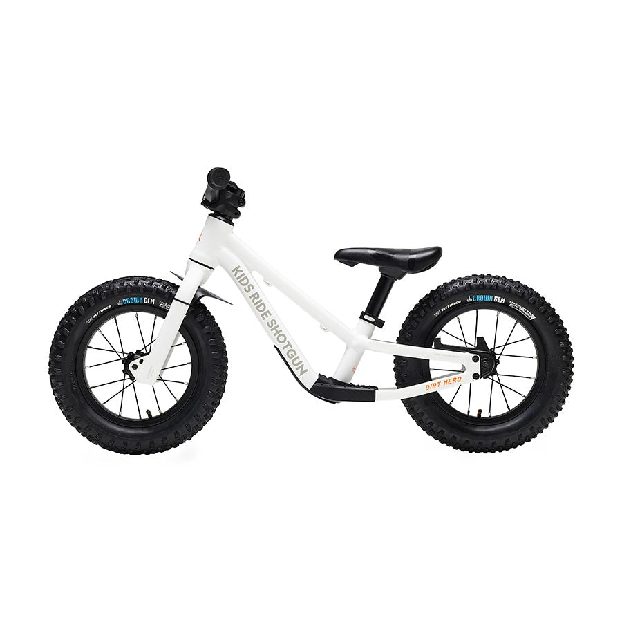 Kids Ride Shotgun Dirt Hero 12 Push Bike 12-1/2 Without Brake White-Goodwynn&#39;sGoodwynn&#39;s