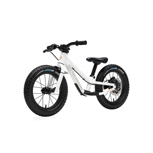 Kids Ride Shotgun Dirt Hero 14 Push Bike 14 With Brake White-Goodwynn's