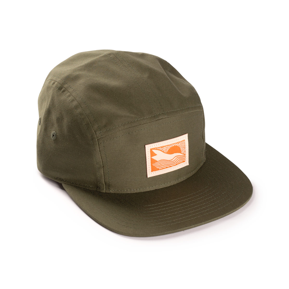 Abstract Landscape 5 Panel Hat-Goodwynn&#39;sGoodwynn&#39;s