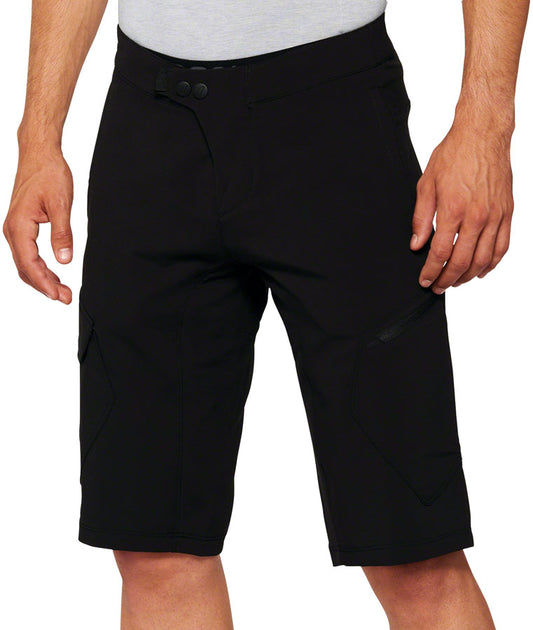 100% Ridecamp Shorts with Liner - Black Size 28-Goodwynn's