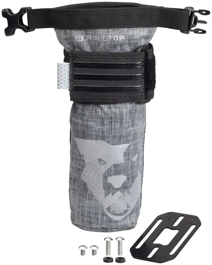 Wolf Tooth B-RAD TekLite Roll-Top Bag and Mounting Plate - 0.6L Black-Goodwynn&#39;sGoodwynn&#39;s