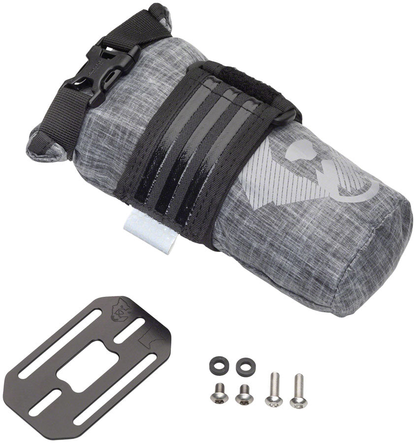 Wolf Tooth B-RAD TekLite Roll-Top Bag and Mounting Plate - 1L Black-Goodwynn&#39;sGoodwynn&#39;s