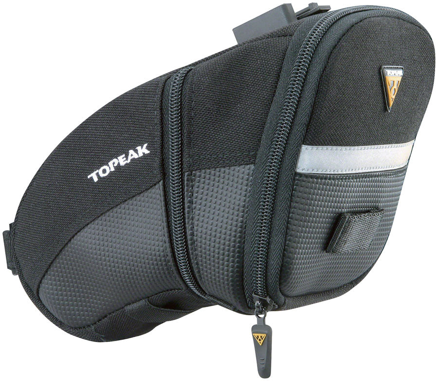 Topeak Aero Wedge Seat Bag - QuickClick Large Black-Goodwynn&#39;sGoodwynn&#39;s