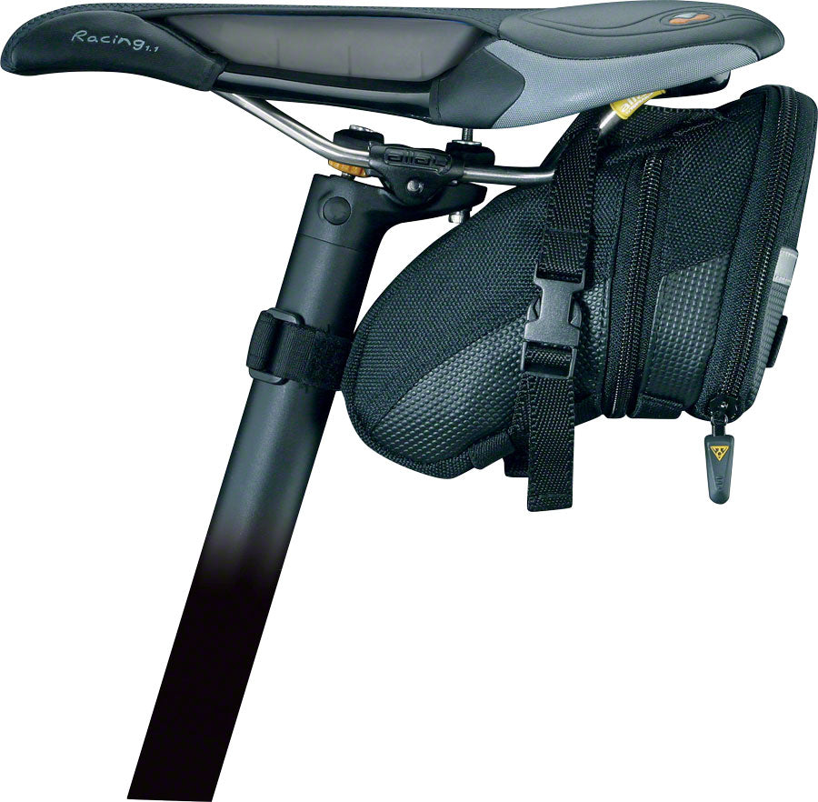 Topeak Aero Wedge Seat Bag - Strap-on Medium Black