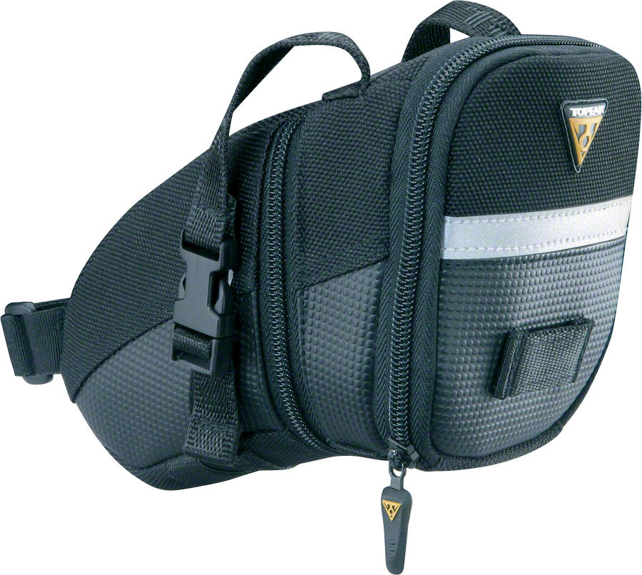 Topeak Aero Wedge Seat Bag - Strap-on Medium Black-Goodwynn&#39;sGoodwynn&#39;s