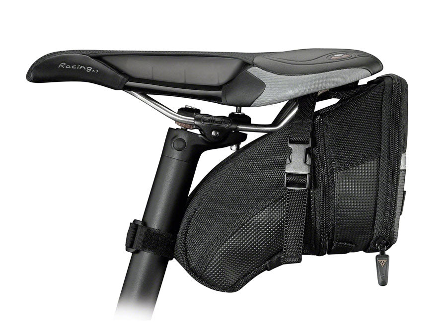 Topeak Aero Wedge Seat Bag - Strap-on Large Black-Goodwynn&#39;sGoodwynn&#39;s