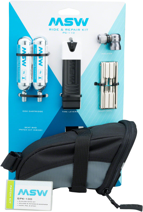 MSW Ride and Repair Kit with Seatbag and CO2