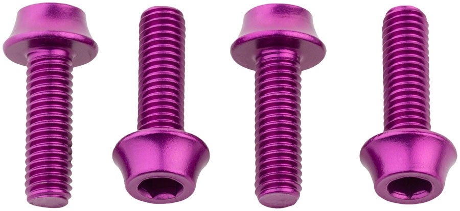 Wolf Tooth Water Bottle Cage Bolts - Set/4 Aluminum Purple-Goodwynn&#39;sGoodwynn&#39;s