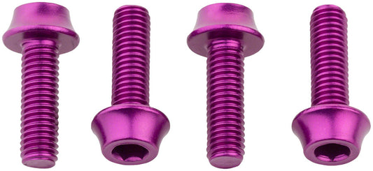 Wolf Tooth Water Bottle Cage Bolts - Set/4 Aluminum Purple-Goodwynn's