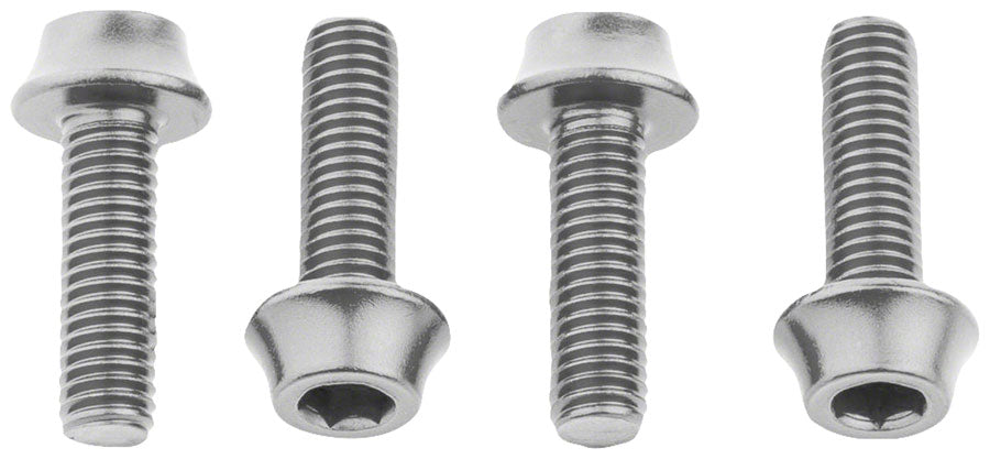 Wolf Tooth Water Bottle Cage Bolts - Set/4 Aluminum Silver-Goodwynn&#39;sGoodwynn&#39;s