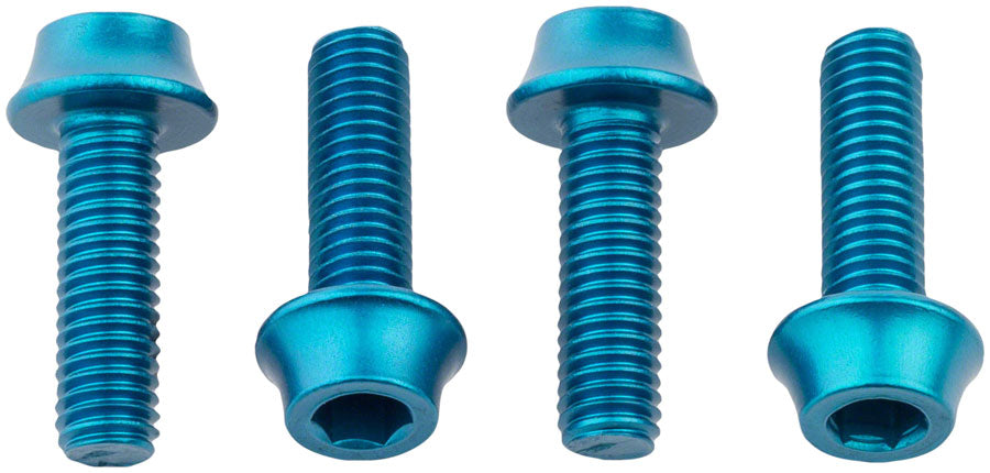 Wolf Tooth Water Bottle Cage Bolts - Set/4 Aluminum Teal-Goodwynn&#39;sGoodwynn&#39;s