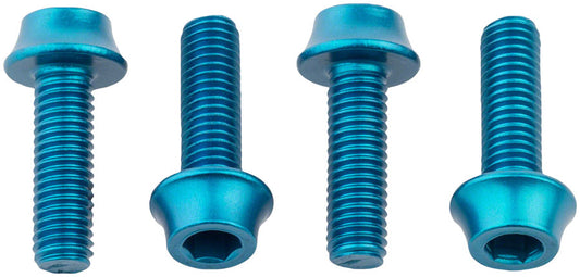 Wolf Tooth Water Bottle Cage Bolts - Set/4 Aluminum Teal-Goodwynn's