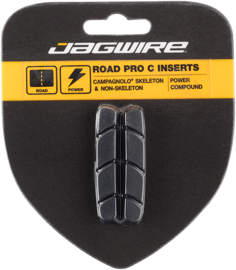 Jagwire Road Pro C Brake Pad Inserts Campagnolo Friction Fit Black