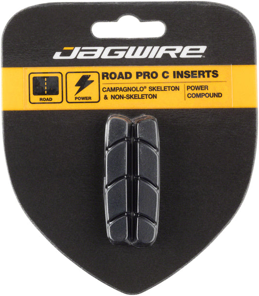 Jagwire Road Pro C Brake Pad Inserts Campagnolo Friction Fit Black-Goodwynn's