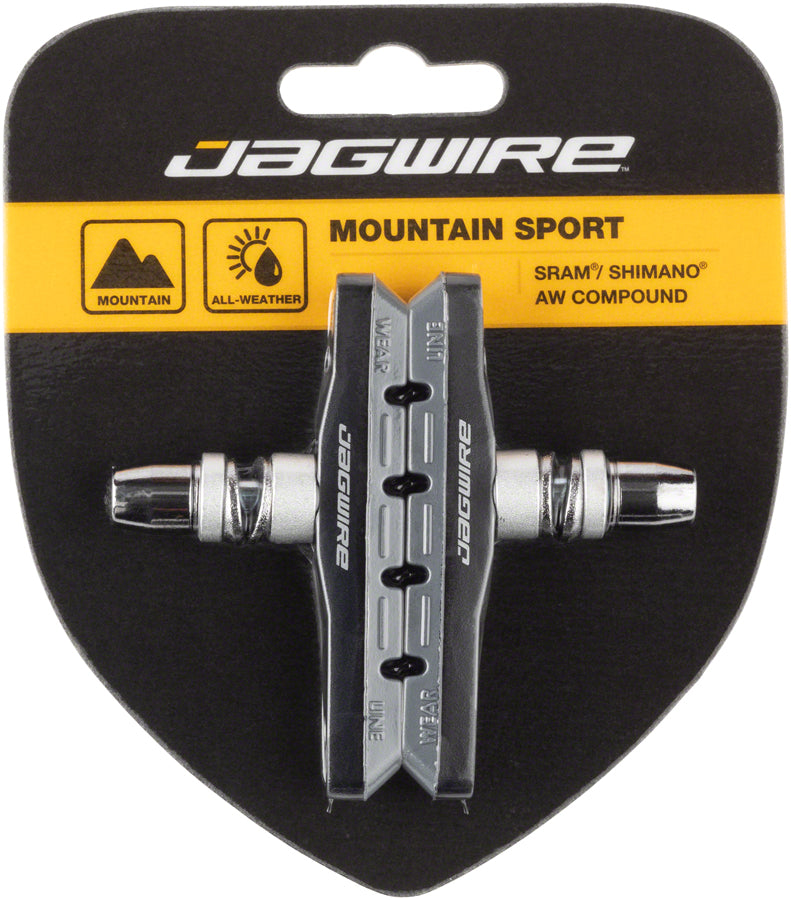 Jagwire Mountain Sport Brake Pads Threaded Post Gray-Goodwynn&#39;sGoodwynn&#39;s