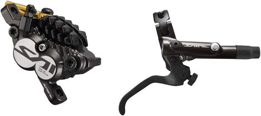 Shimano Saint BL-M820-B/BR-M820 Disc Brake Lever - Rear Hydraulic Post Mount Finned Metal Pads BLK-Goodwynn&#39;sGoodwynn&#39;s