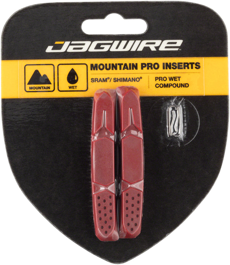 Jagwire Mountain Pro Brake Pad Replacement Insert for Wet Conditions Red-Goodwynn&#39;sGoodwynn&#39;s