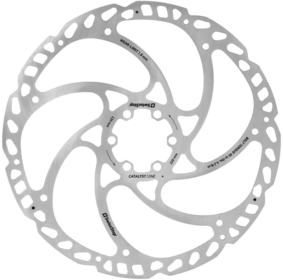 SwissStop Catalyst One Disc Rotor - 203mm 6-Bolt Silver-Goodwynn&#39;sGoodwynn&#39;s