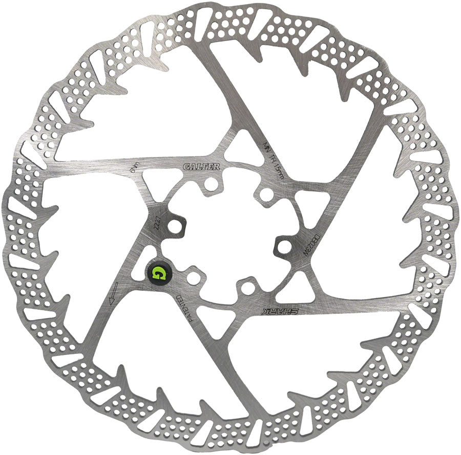 Galfer Shark Disc Brake Rotor - 180mm x 2.0mm 6-Bolt