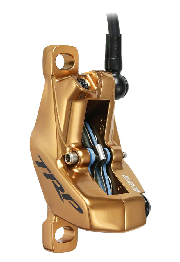 TRP DH-R EVO HD-M846 Disc Brake and Lever - Rear Hydraulic Post Mount Gold