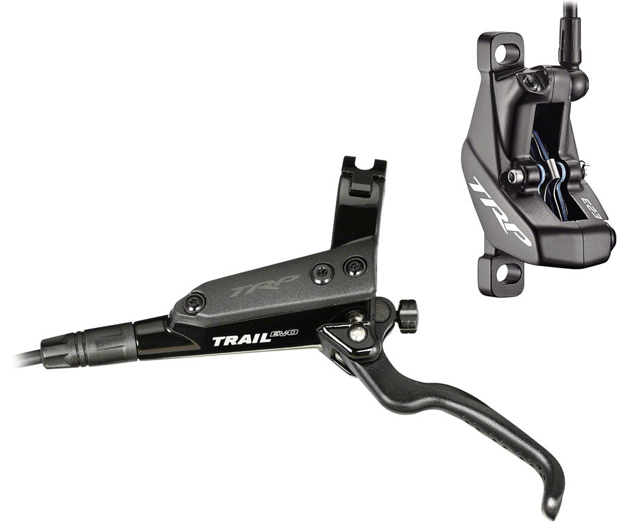 TRP Trail EVO Disc Brake and Lever - Front Hydraulic Post Mount Black-Goodwynn&#39;sGoodwynn&#39;s