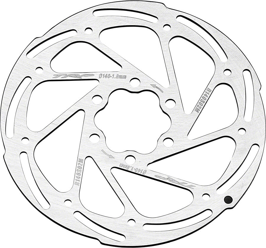 TRP R2 Disc Brake Rotor - 140mm 6-Bolt 1.8mm Rust Blocker Treatment Silver