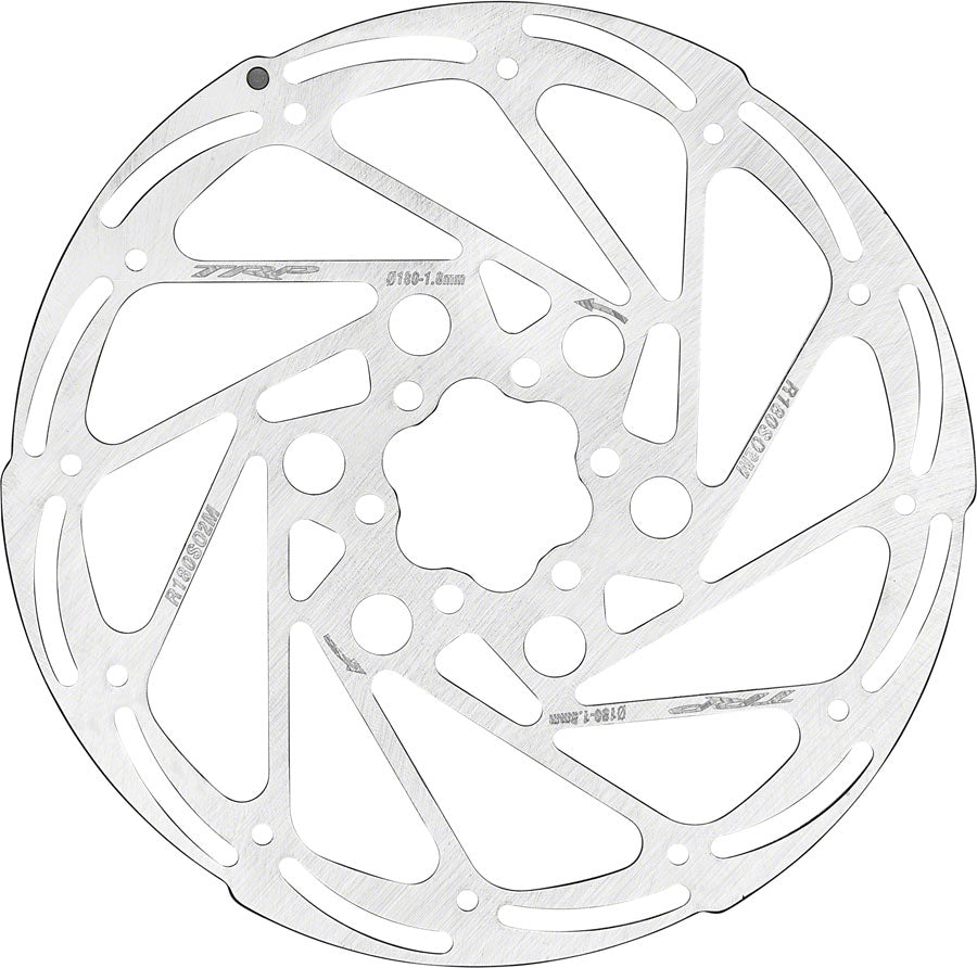 TRP R2 Disc Brake Rotor - 180mm 6-Bolt 1.8mm Rust Blocker Treatment Silver