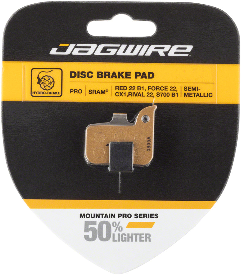 Jagwire Pro Alloy Backed Semi-Metallic Disc Brake Pads SRAM Red 22 B1 Force 22 CX1 Rival 22 S700 B1 Level Ultimate