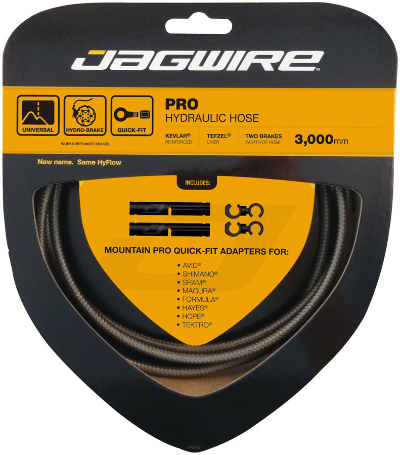 Jagwire Pro Hydraulic Disc Brake Hose Kit 3000mm Carbon Silver-Goodwynn&#39;sGoodwynn&#39;s