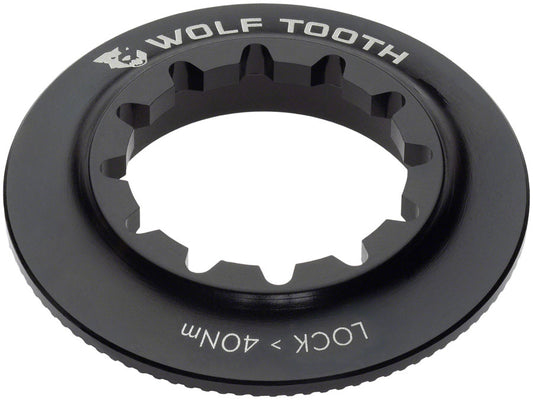 Wolf Tooth Centerlock Rotor Lockring - Internal Splined Black-Goodwynn's