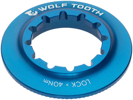 Wolf Tooth Centerlock Rotor Lockring - Internal Splined Blue-Goodwynn's