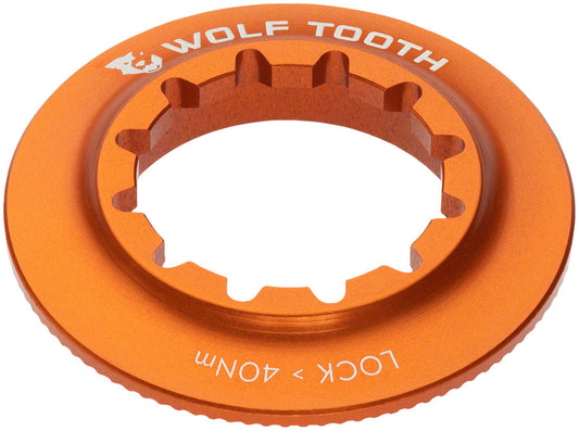 Wolf Tooth Centerlock Rotor Lockring - Internal Splined Orange-Goodwynn's