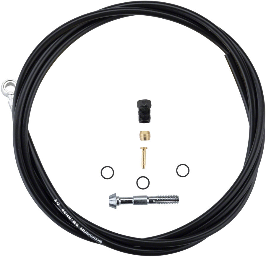 Shimano SM-BH59-SB Low Pressure Disc Brake Hose Kit - Normal Silver Banjo Caliper Connector 1700mm BLK-Goodwynn&#39;sGoodwynn&#39;s