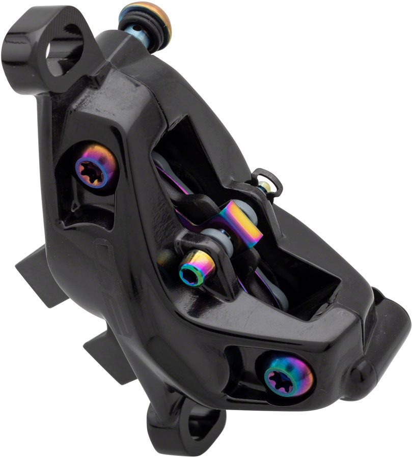 SRAM G2 Ultimate Disc Brake Caliper Assembly - Post Mount Gloss BLK Rainbow Hardware A2-Goodwynn&#39;sGoodwynn&#39;s