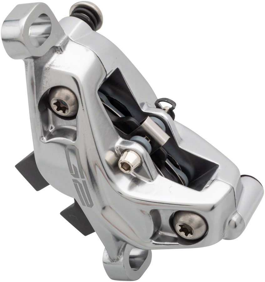 SRAM G2 Ultimate Disc Brake Caliper Assembly - Post Mount Polar Grey Anodized A2