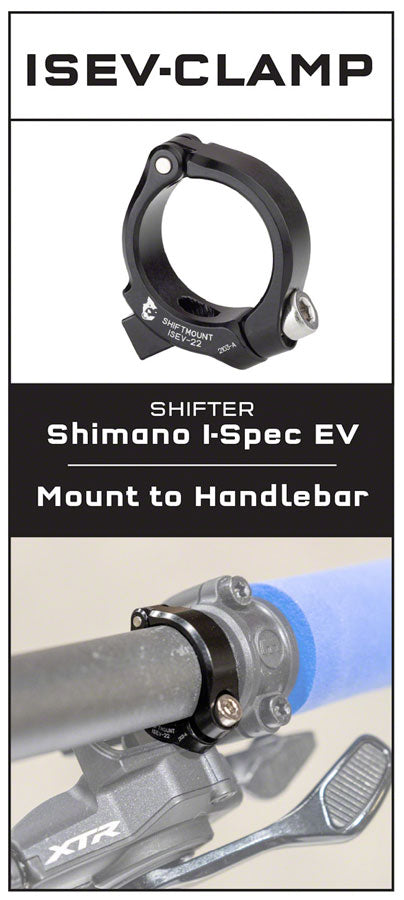 Wolf Tooth ShiftMount Clamp for I-spec EV Shifters - 22.2mm