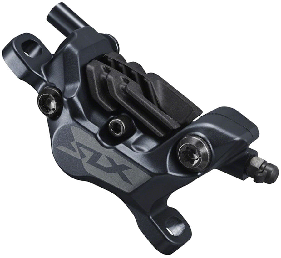 Shimano SLX BR-M7120 4-Piston Post-Mount Disc Brake Caliper Metal Pads Fins BLK