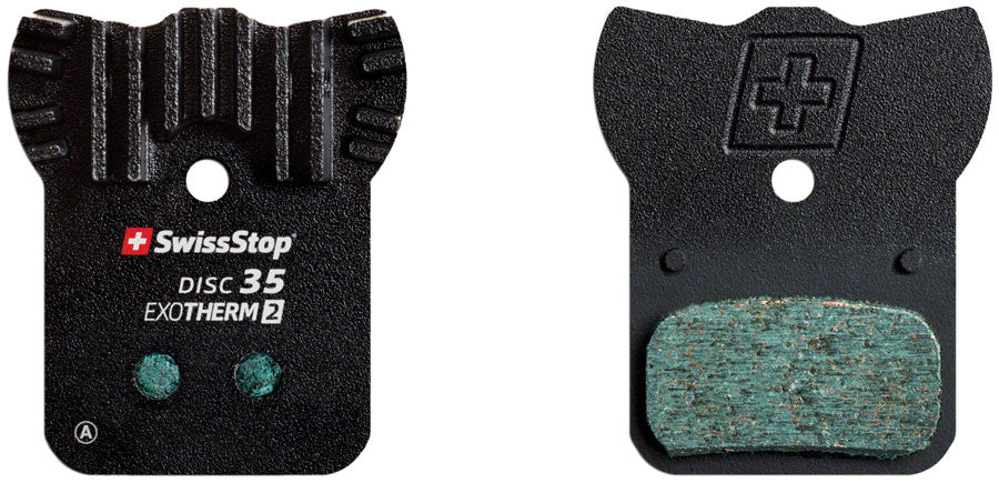 SwissStop Exotherm2 35 Disc Brake Pads Shape: SRAM Level/2 Piece Road Organic Pair