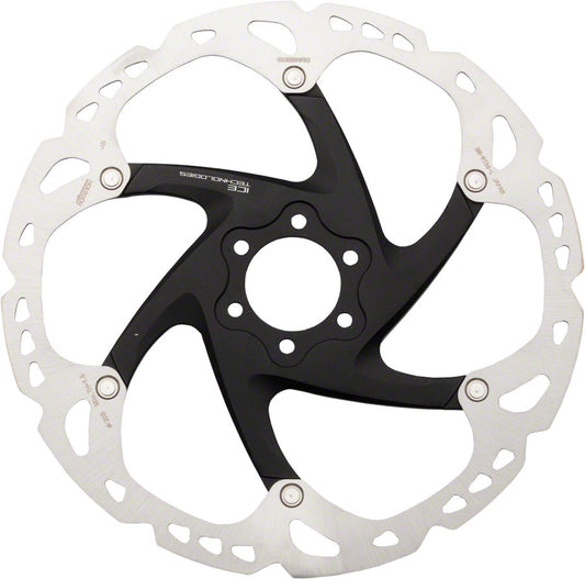 Shimano Deore XT SM-RT86-L Disc Brake Rotor - 203mm 6-Bolt Silver/Black-Goodwynn's