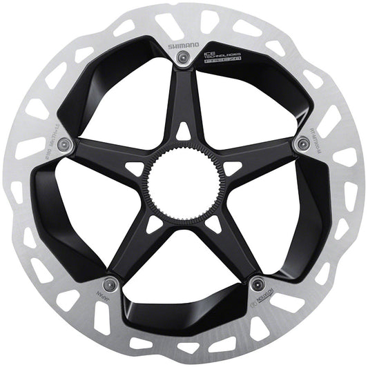 Shimano XTR RT-MT900-M Disc Brake Rotor - 180mm Center Lock Silver/Black-Goodwynn's