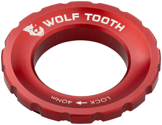 Wolf Tooth CenterLock Rotor Lockring - External Splined Red-Goodwynn's