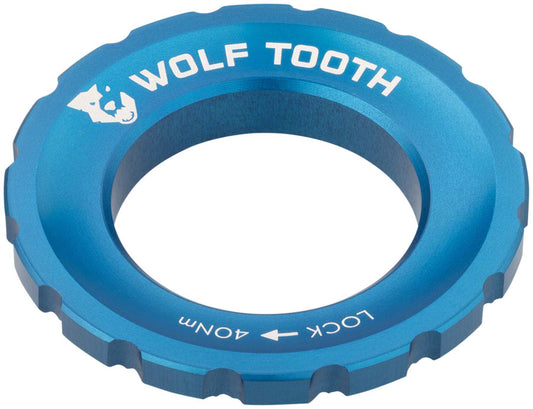 Wolf Tooth CenterLock Rotor Lockring - External Splined Blue-Goodwynn's