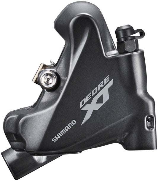 Shimano XT BR-M8110 Disc Brake Caliper - 2-Piston Rear Only Flat-Mount Metal Pads Fins Gray-Goodwynn's