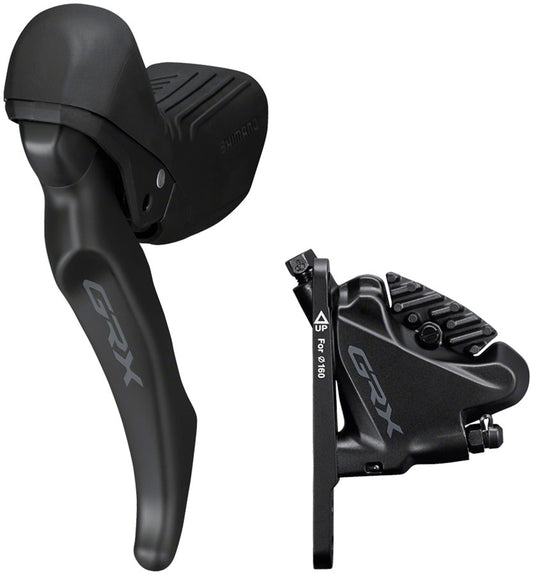 Shimano GRX BL-RX610 Brake Lever BR-RX400 Hydraulic Disc Brake Caliper - Left/Front Flat Mount Caliper BLK-Goodwynn's