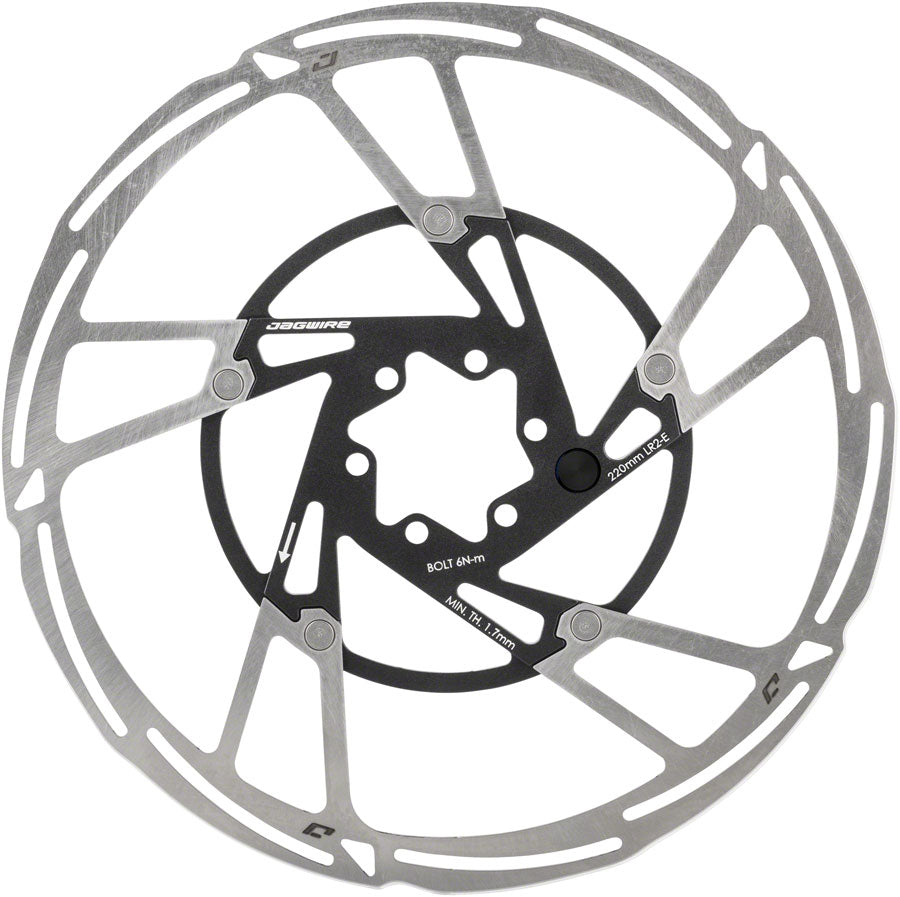 Jagwire Pro LR2-E Ebike Disc Brake Rotor Magnet - 220mm 6-Bolt Silver/BLK-Goodwynn&#39;sGoodwynn&#39;s